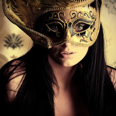 Karnevali zlatna maska Default Title