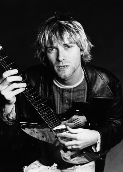 Kurt Cobain crno bela slika Default Title