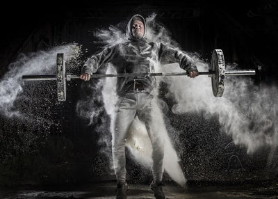 Dizanje tegova crna pozadina i magnezijum Default Title