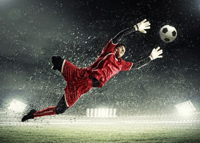 Fudbal fotografije skok golmana po kisi Default Title
