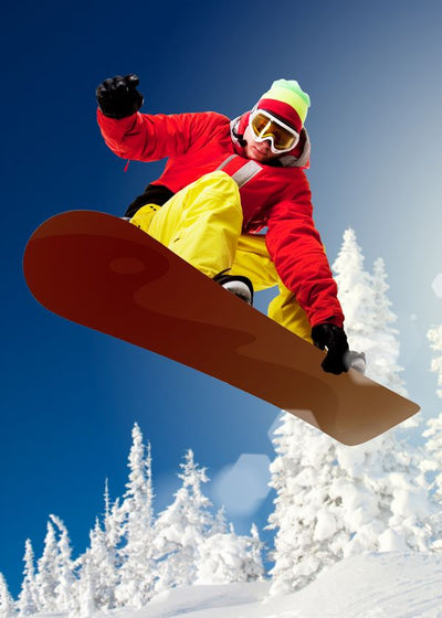 Snowboard drvece prekriveno snegom Default Title