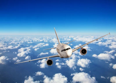 Avioni fotografije plavo nebo i beli oblaci Default Title