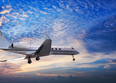 Avioni fotografije plavo roze oblaci Default Title