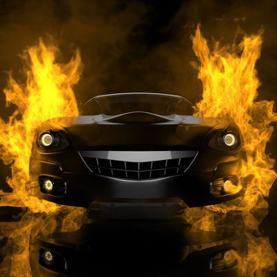Automobili dekorativna umetnost vatra Default Title