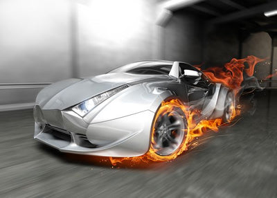 Automobili fine art vatrene gume Default Title